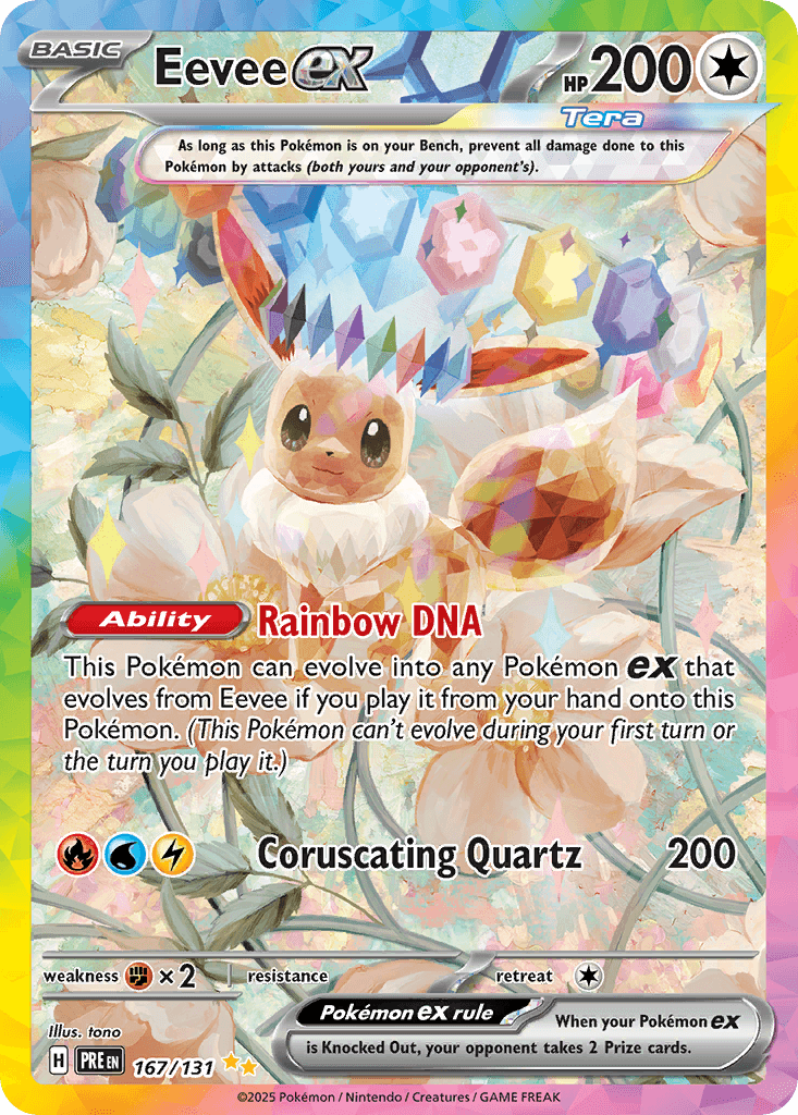 Eevee ex from Prismatic Evolutions