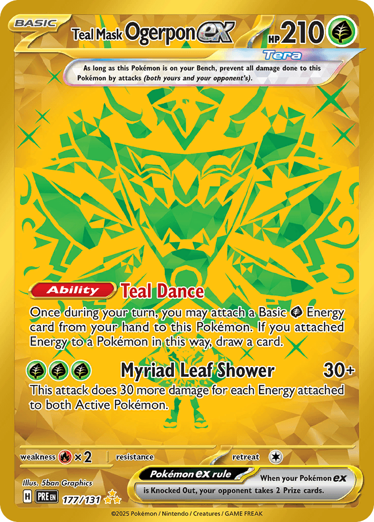 Teal Mask Ogerpon ex from Prismatic Evolutions