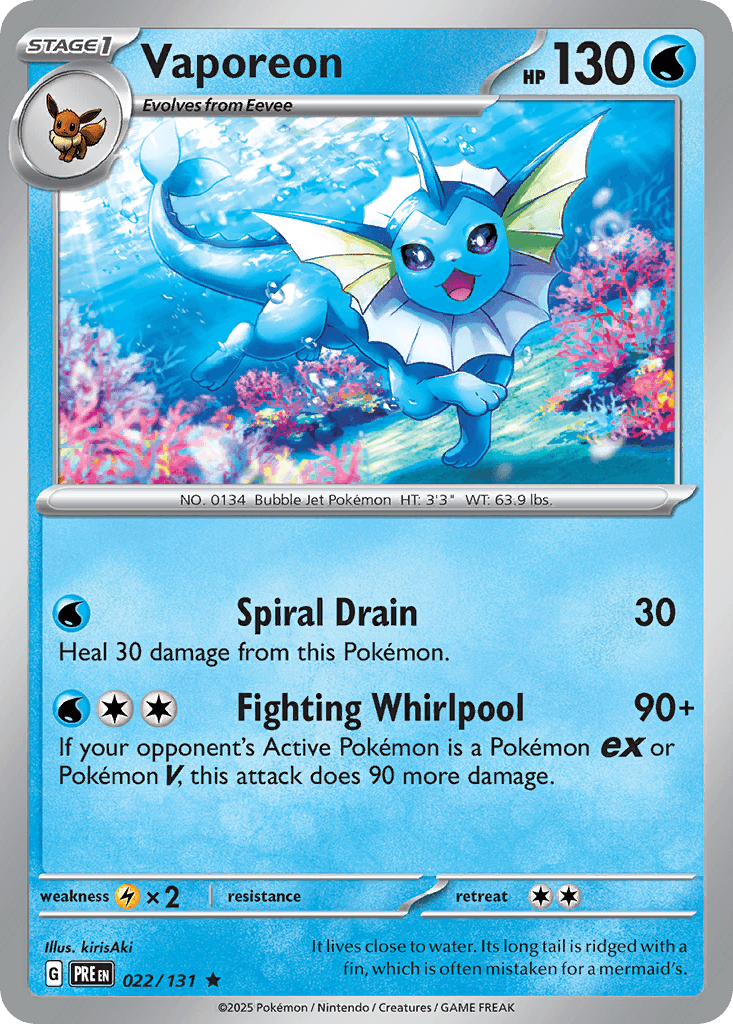 Vaporeon from Prismatic Evolutions