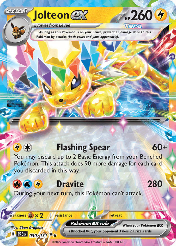 Jolteon ex from Prismatic Evolutions