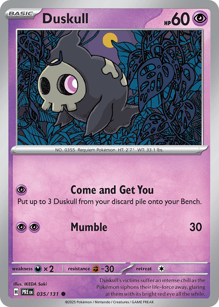 Duskull from Prismatic Evolutions