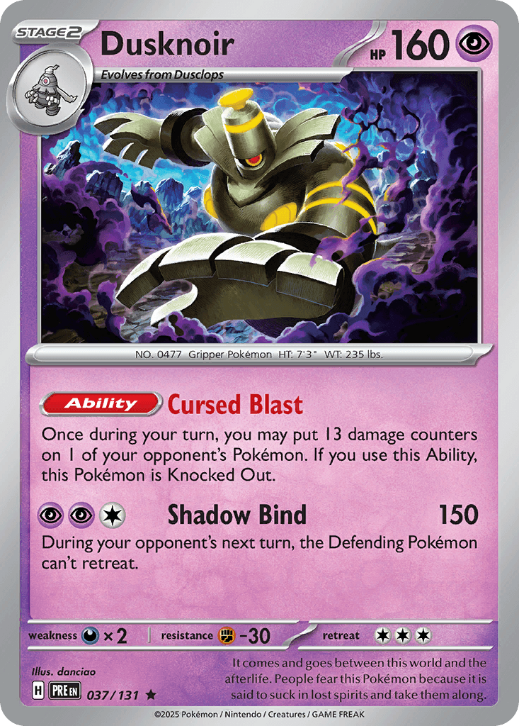 Dusknoir from Prismatic Evolutions