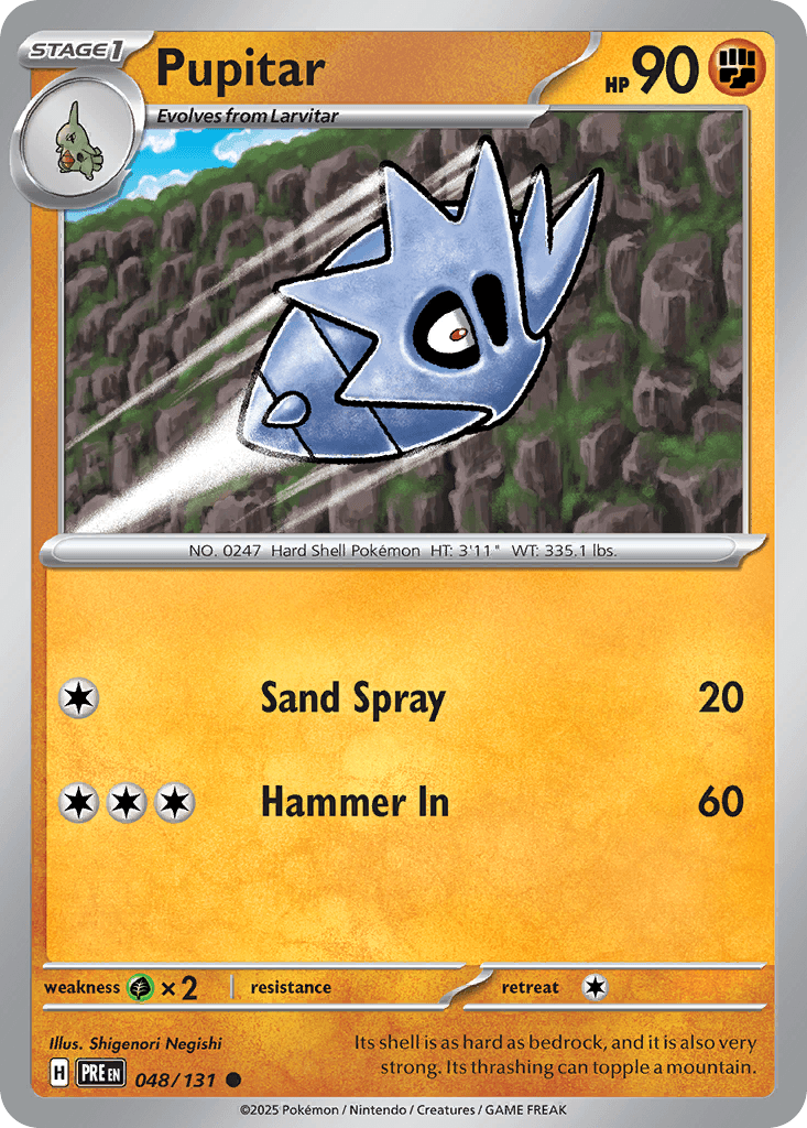 Pupitar from Prismatic Evolutions