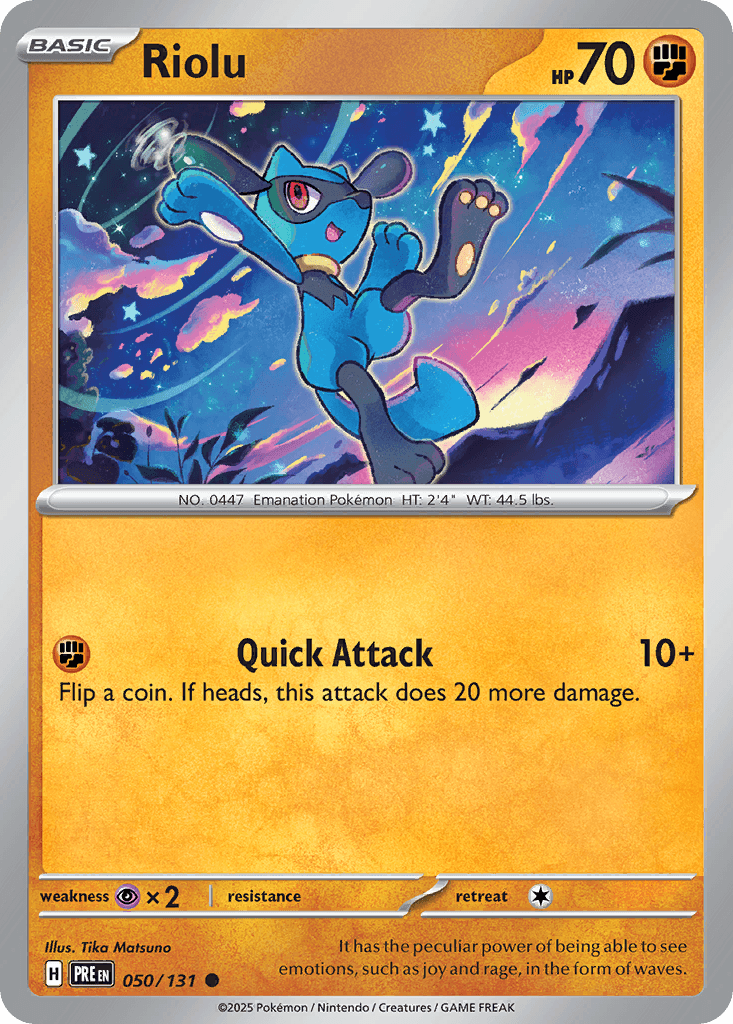 Riolu from Prismatic Evolutions