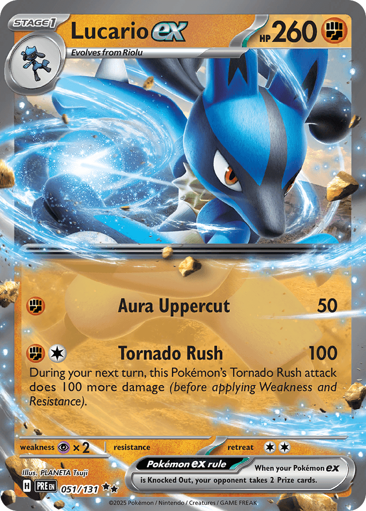 Lucario ex from Prismatic Evolutions