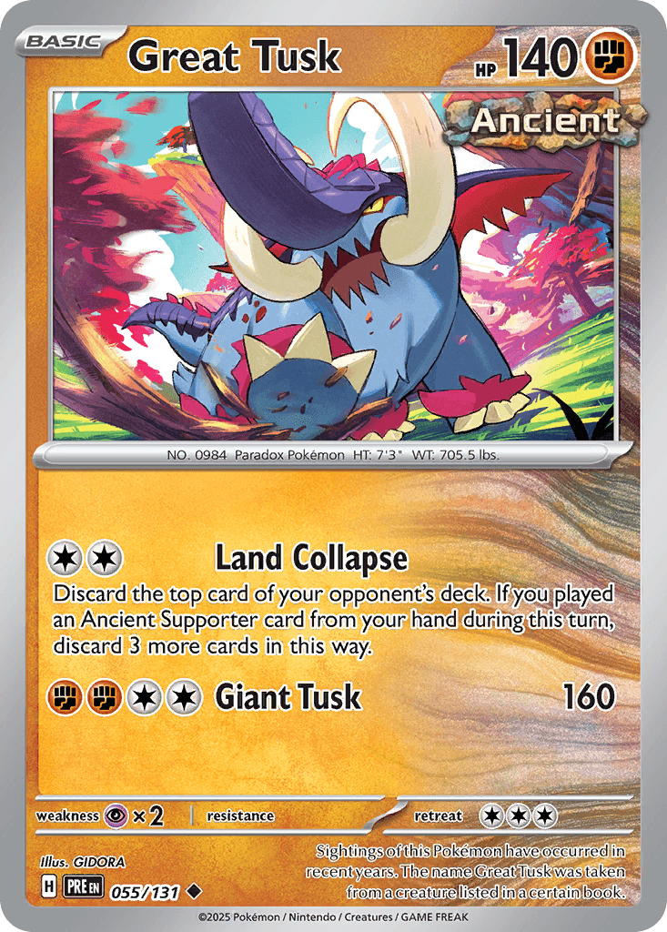 Great Tusk from Prismatic Evolutions