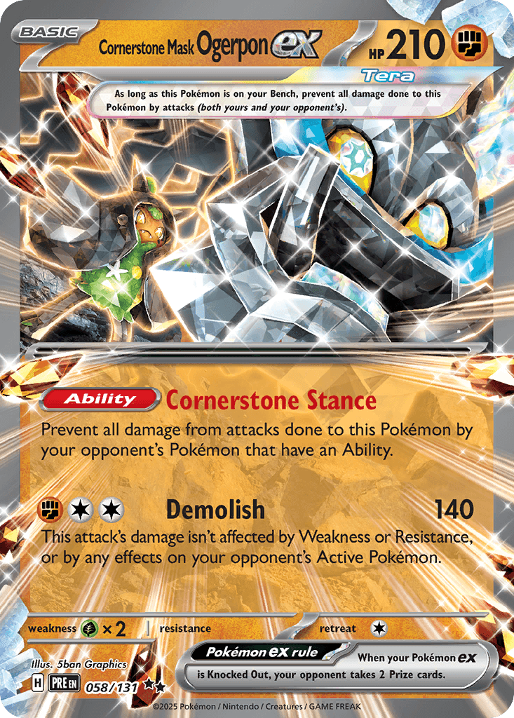 Cornerstone Mask Ogerpon ex from Prismatic Evolutions