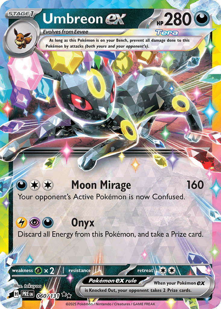 Umbreon ex from Prismatic Evolutions