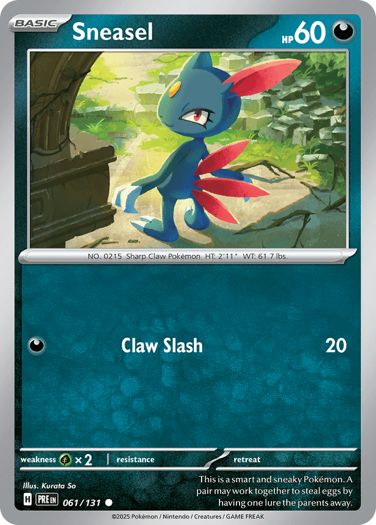Sneasel from Prismatic Evolutions