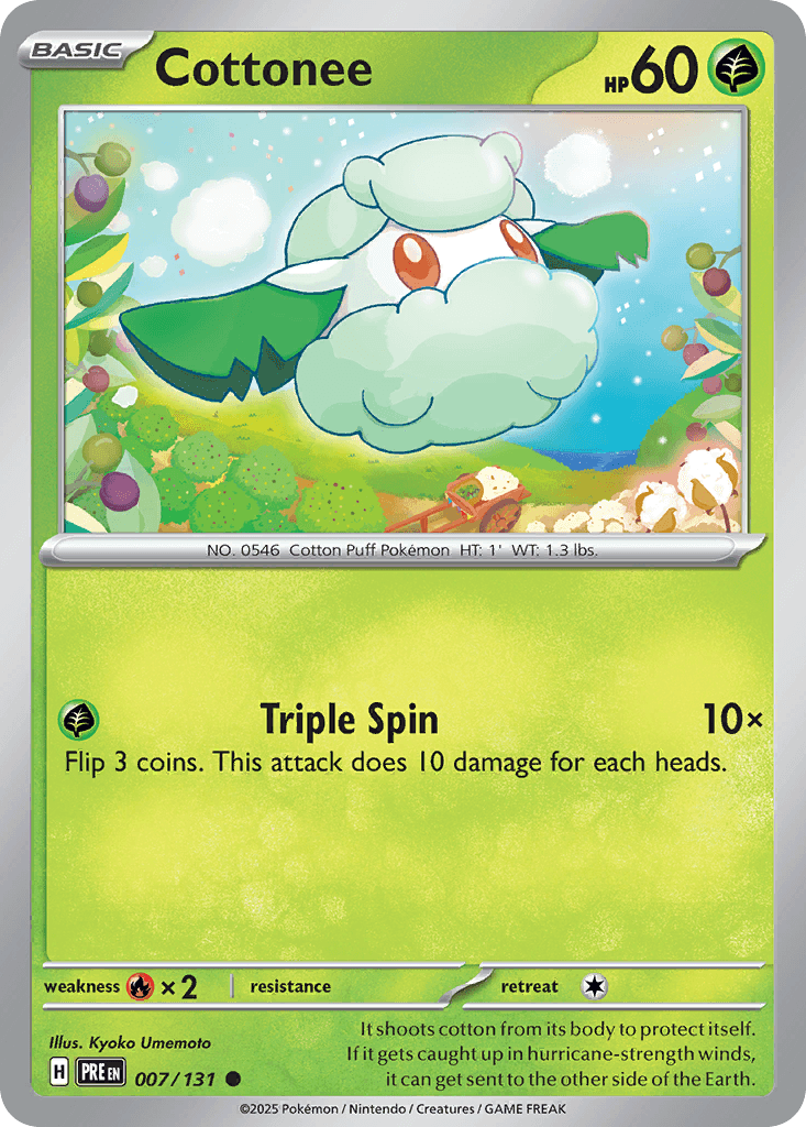 Cottonee from Prismatic Evolutions
