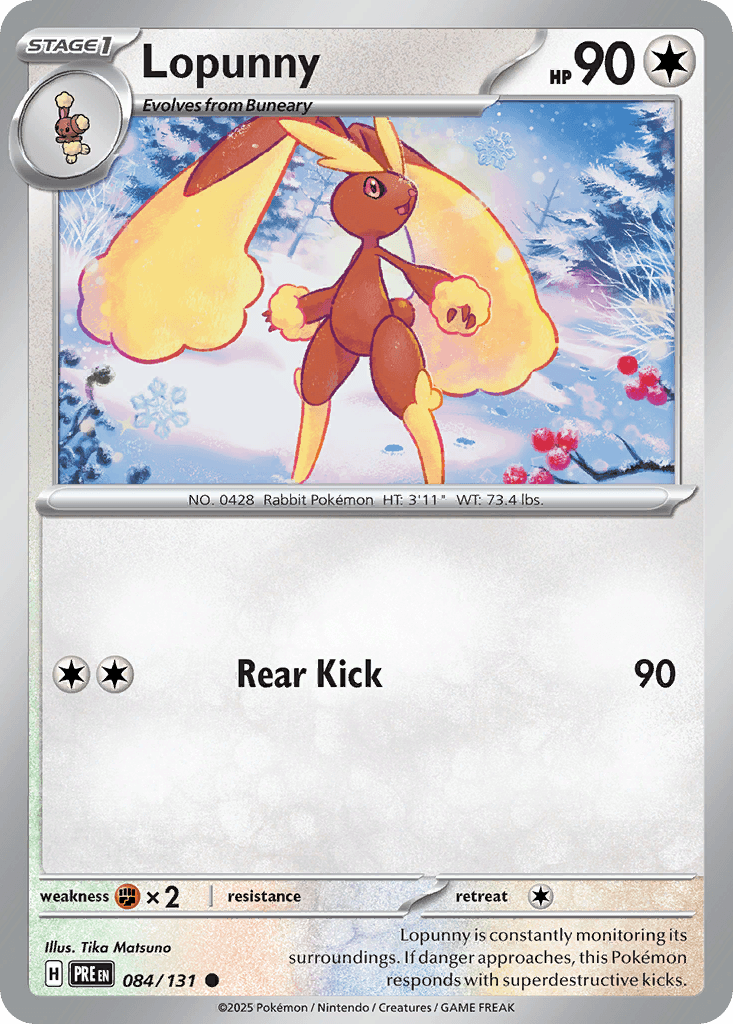 Lopunny from Prismatic Evolutions