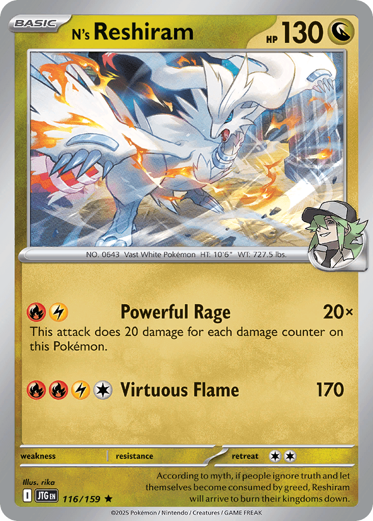 N's Reshiram from Journey Together