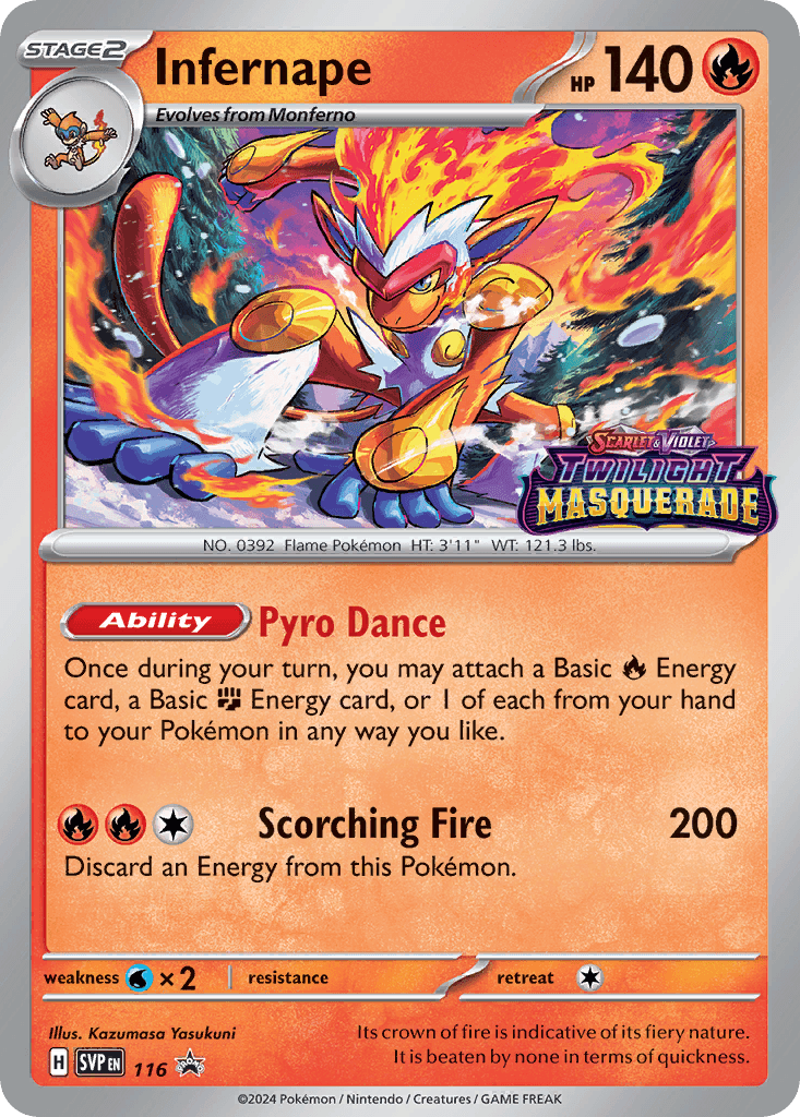 Infernape from Scarlet & Violet Black Star Promos