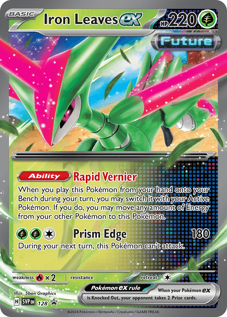 Iron Leaves ex from Scarlet & Violet Black Star Promos