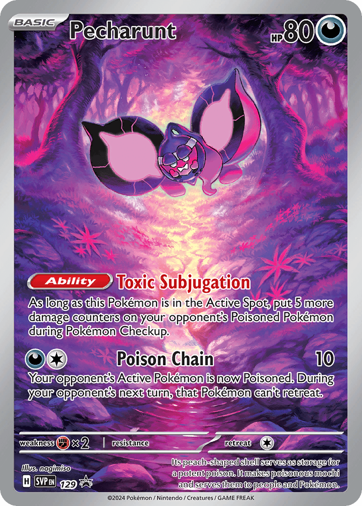 Pecharunt from Scarlet & Violet Black Star Promos