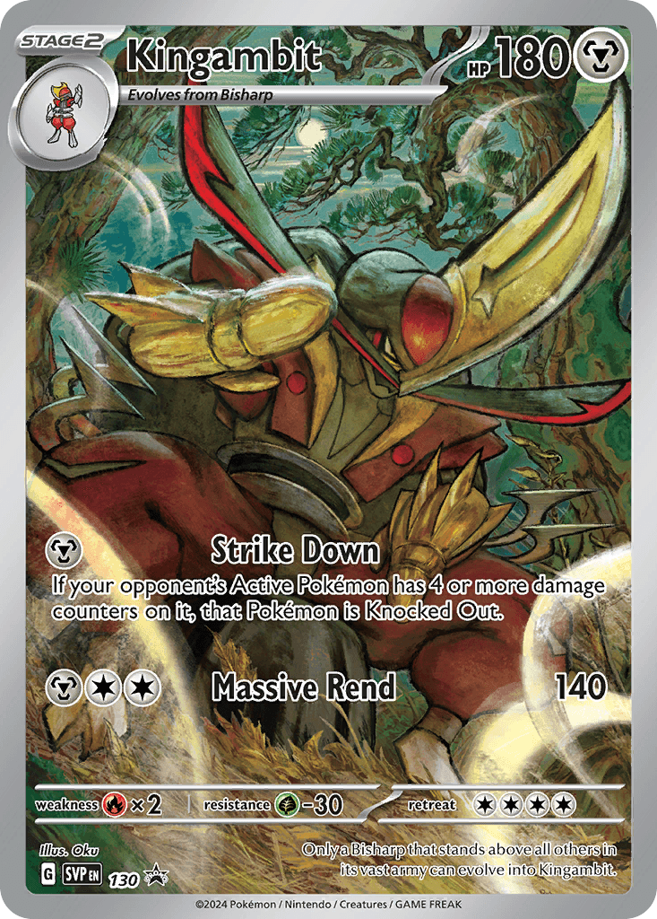 Kingambit from Scarlet & Violet Black Star Promos