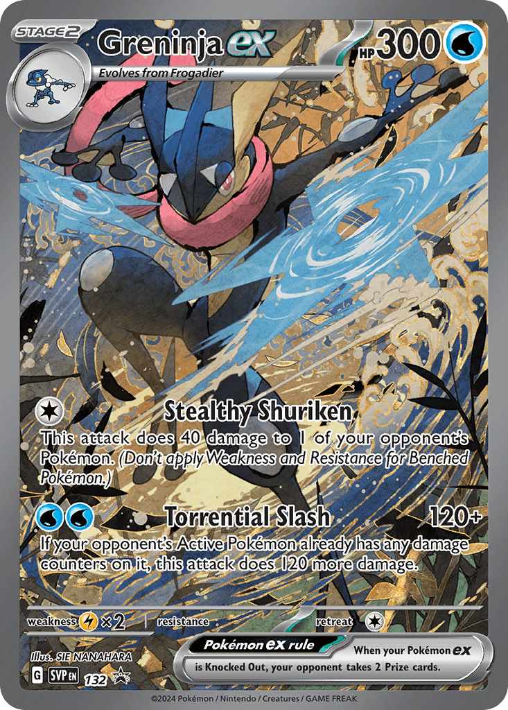 Greninja ex from Scarlet & Violet Black Star Promos