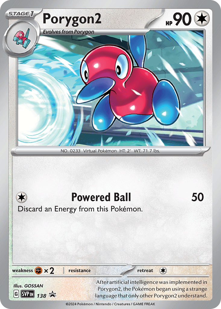 Porygon2 from Scarlet & Violet Black Star Promos