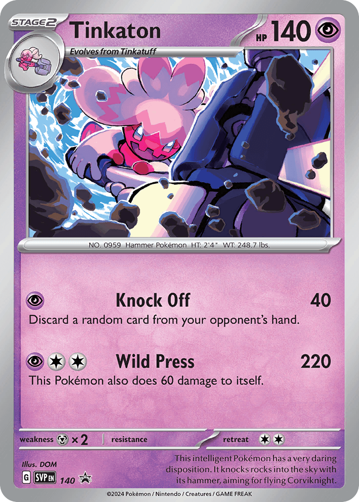 Tinkaton from Scarlet & Violet Black Star Promos