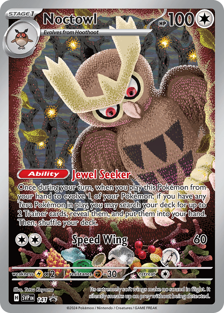 Noctowl from Scarlet & Violet Black Star Promos