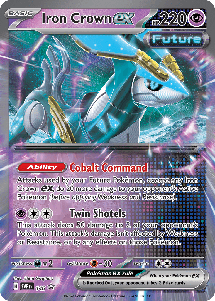 Iron Crown ex from Scarlet & Violet Black Star Promos