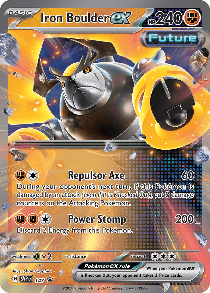 Iron Boulder ex from Scarlet & Violet Black Star Promos