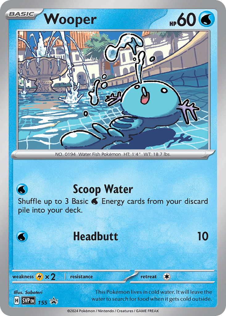 Wooper from Scarlet & Violet Black Star Promos