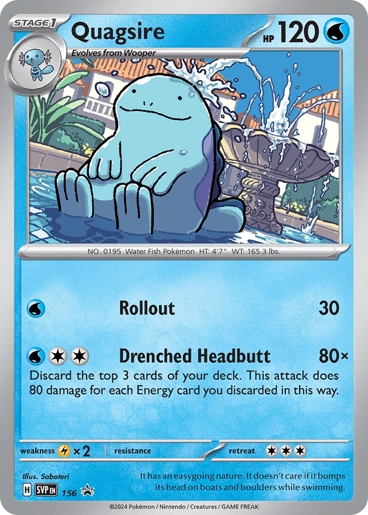 Quagsire from Scarlet & Violet Black Star Promos