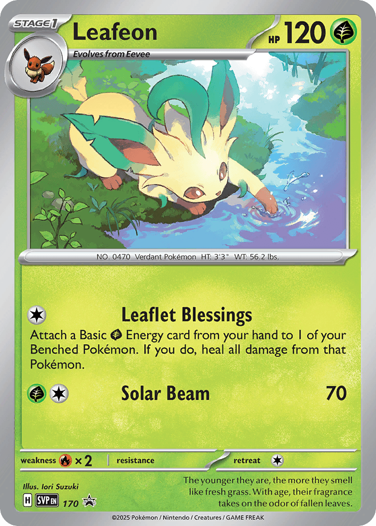 Leafeon from Scarlet & Violet Black Star Promos