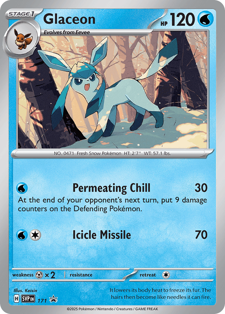Glaceon from Scarlet & Violet Black Star Promos