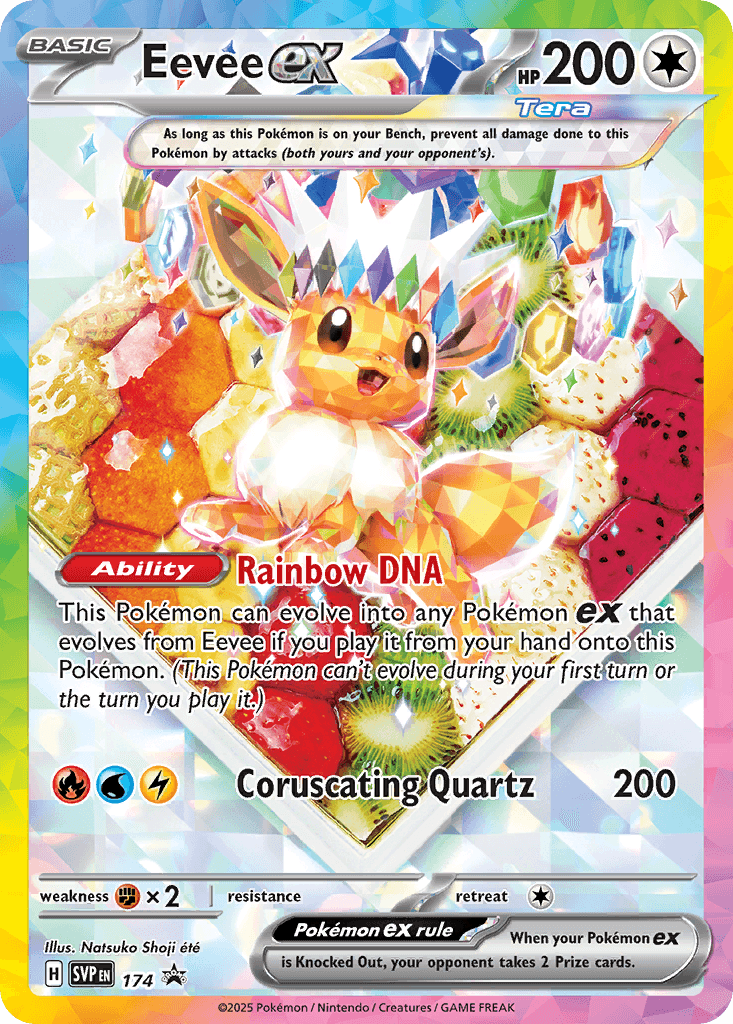 Eevee ex from Scarlet & Violet Black Star Promos