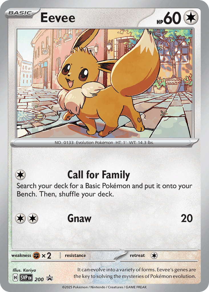 Eevee from Scarlet & Violet Black Star Promos