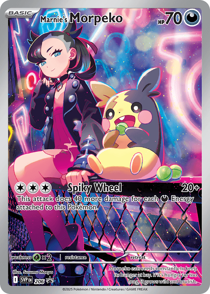 Marnie's Morpeko from Scarlet & Violet Black Star Promos
