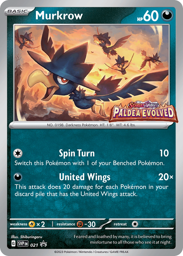 Murkrow from Scarlet & Violet Black Star Promos