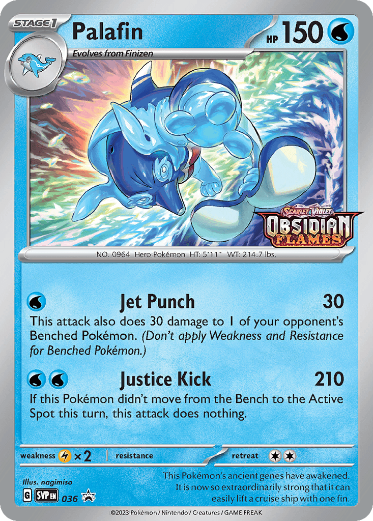 Palafin from Scarlet & Violet Black Star Promos