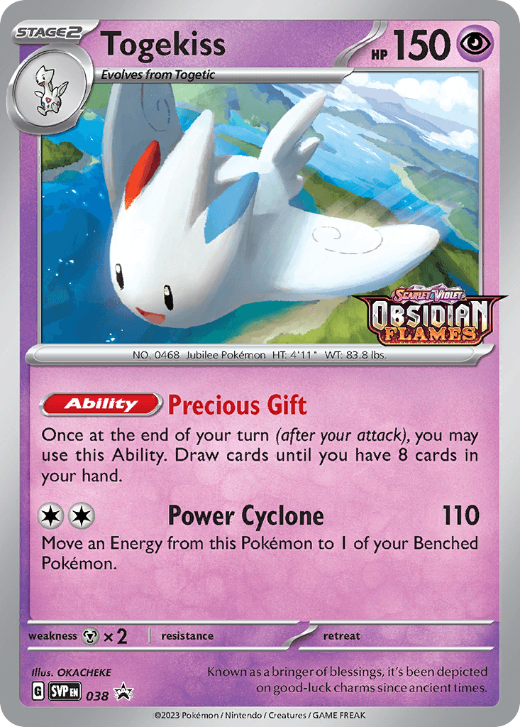 Togekiss from Scarlet & Violet Black Star Promos