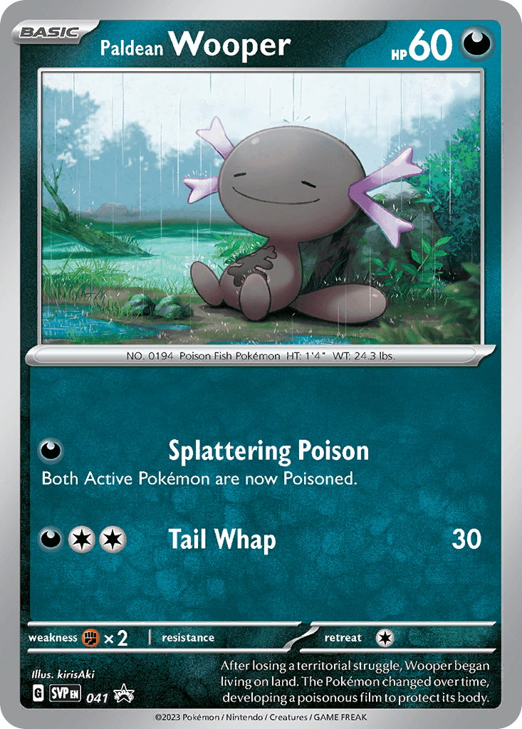 Paldean Wooper from Scarlet & Violet Black Star Promos