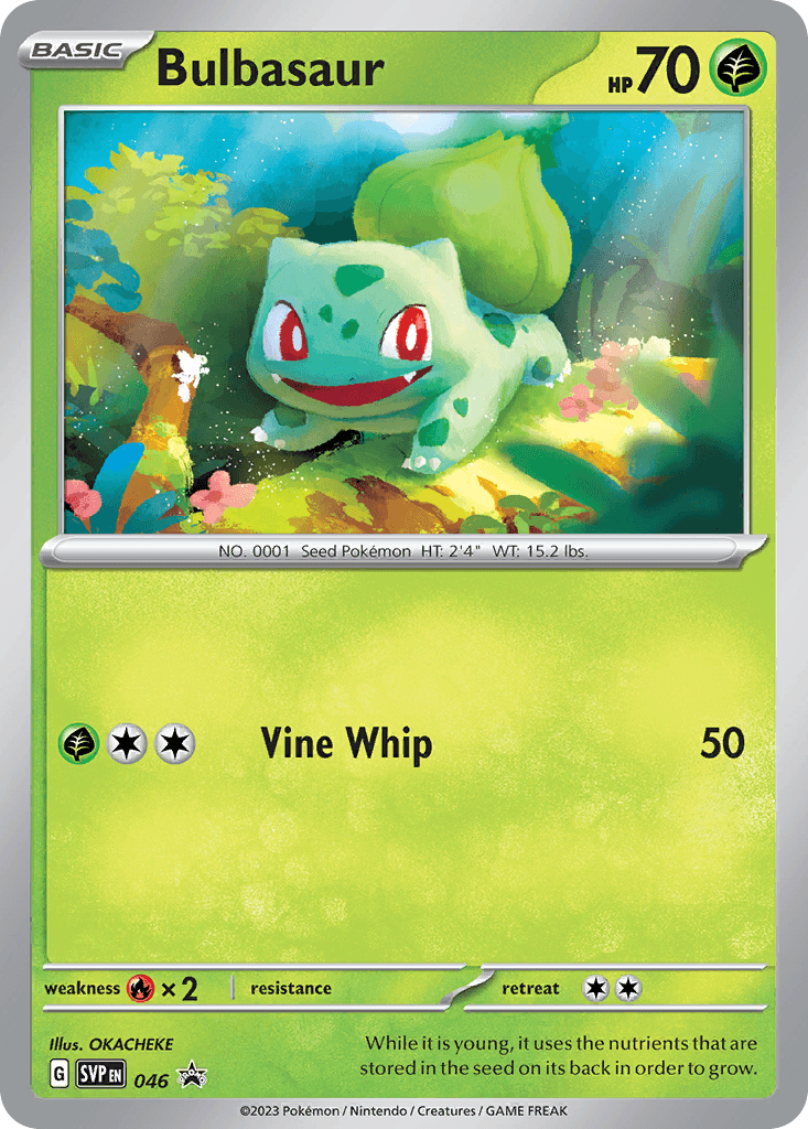 Bulbasaur from Scarlet & Violet Black Star Promos