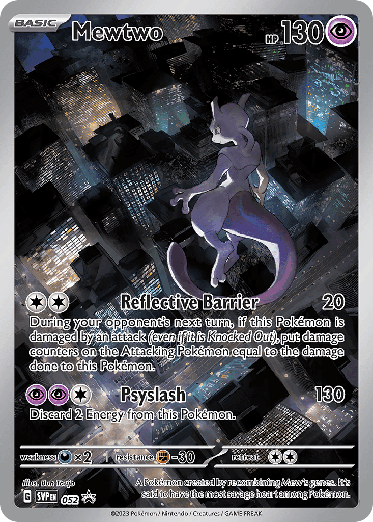 Mewtwo from Scarlet & Violet Black Star Promos