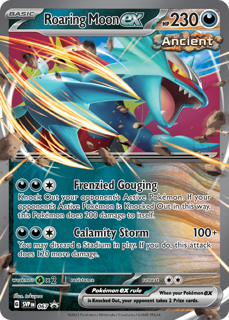 Roaring Moon ex from Scarlet & Violet Black Star Promos