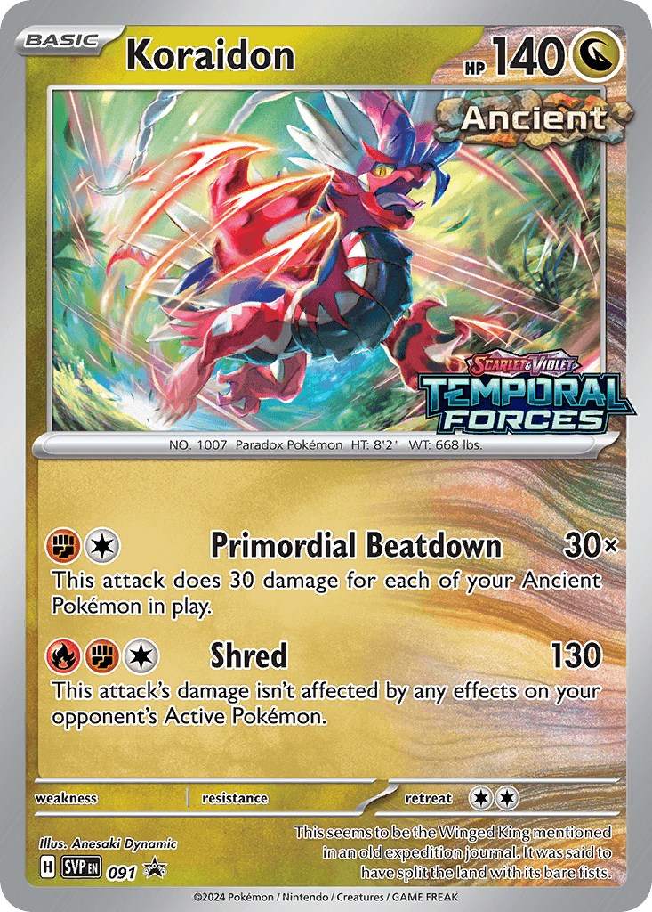 Koraidon from Scarlet & Violet Black Star Promos