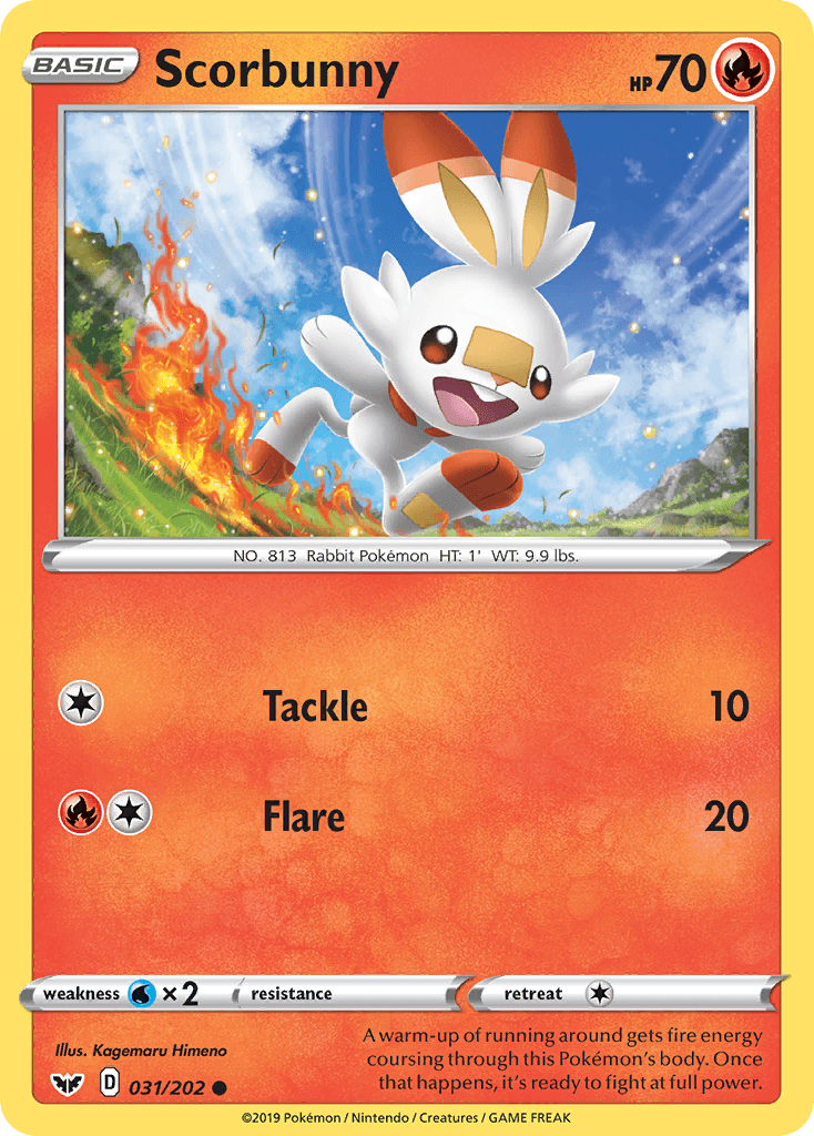 Scorbunny from Sword & Shield