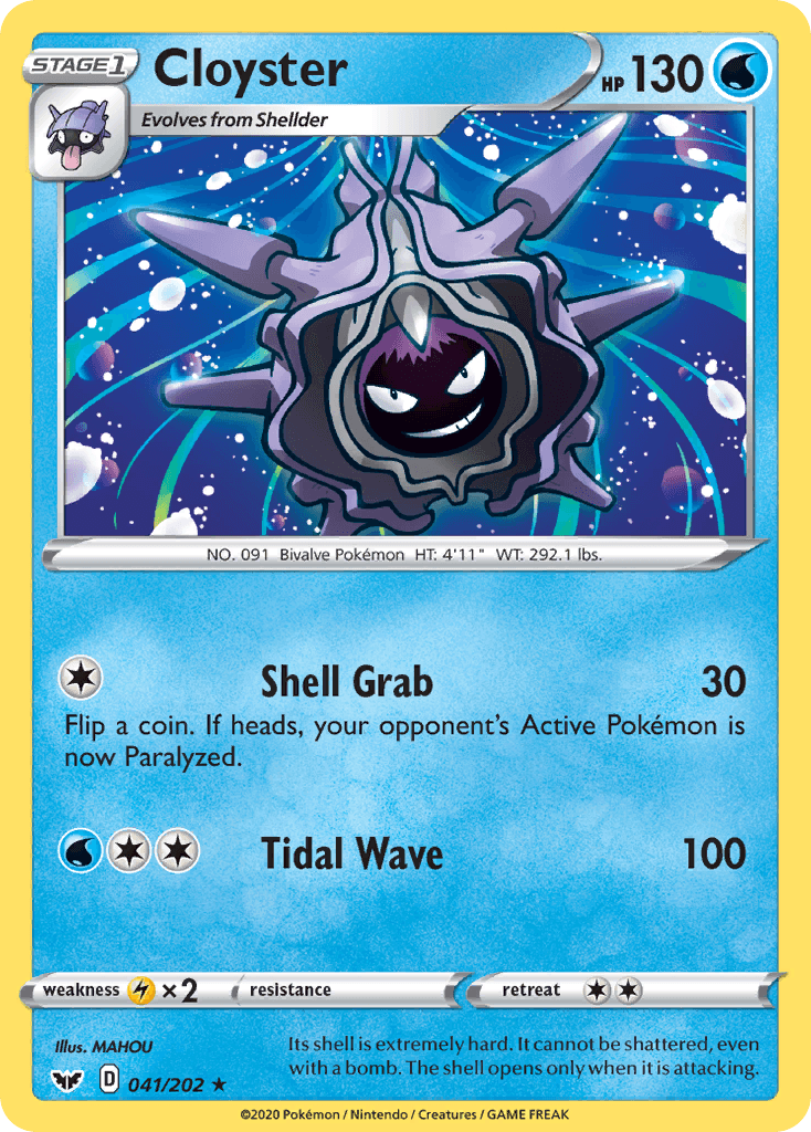 Cloyster from Sword & Shield