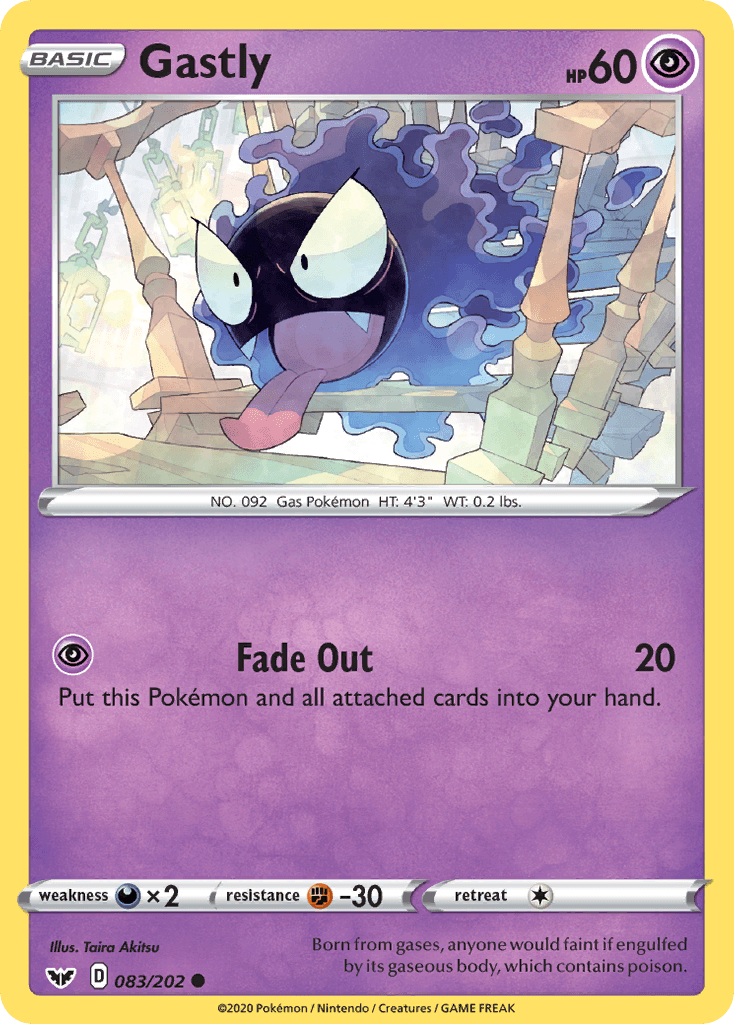 Gastly from Sword & Shield