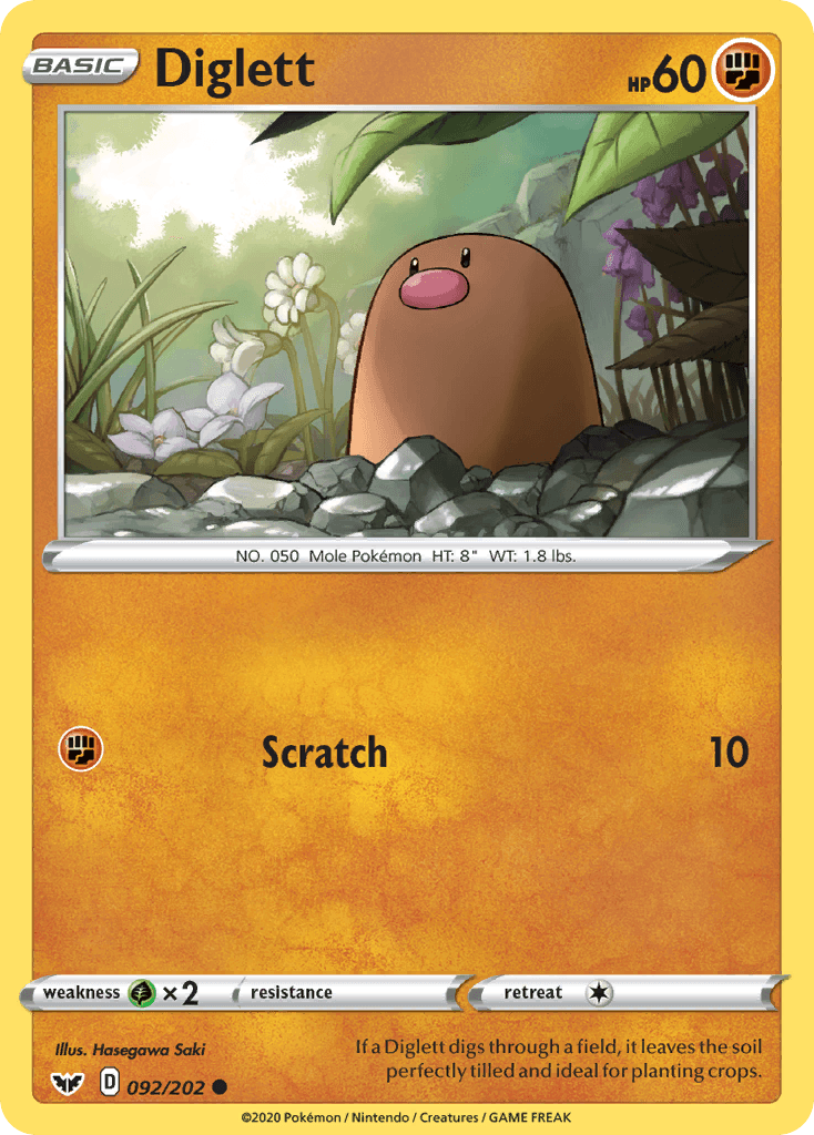 Diglett from Sword & Shield