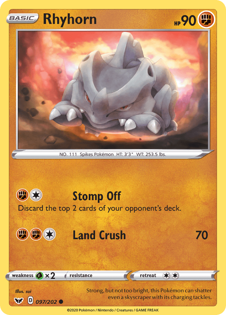 Rhyhorn from Sword & Shield