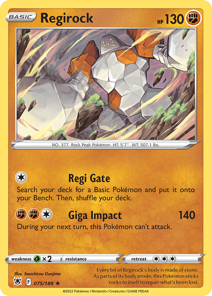 Regirock from Astral Radiance