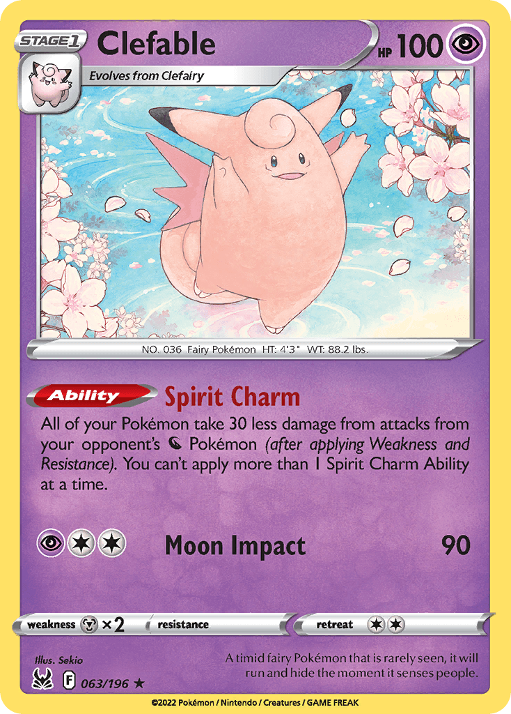 Clefable from Lost Origin