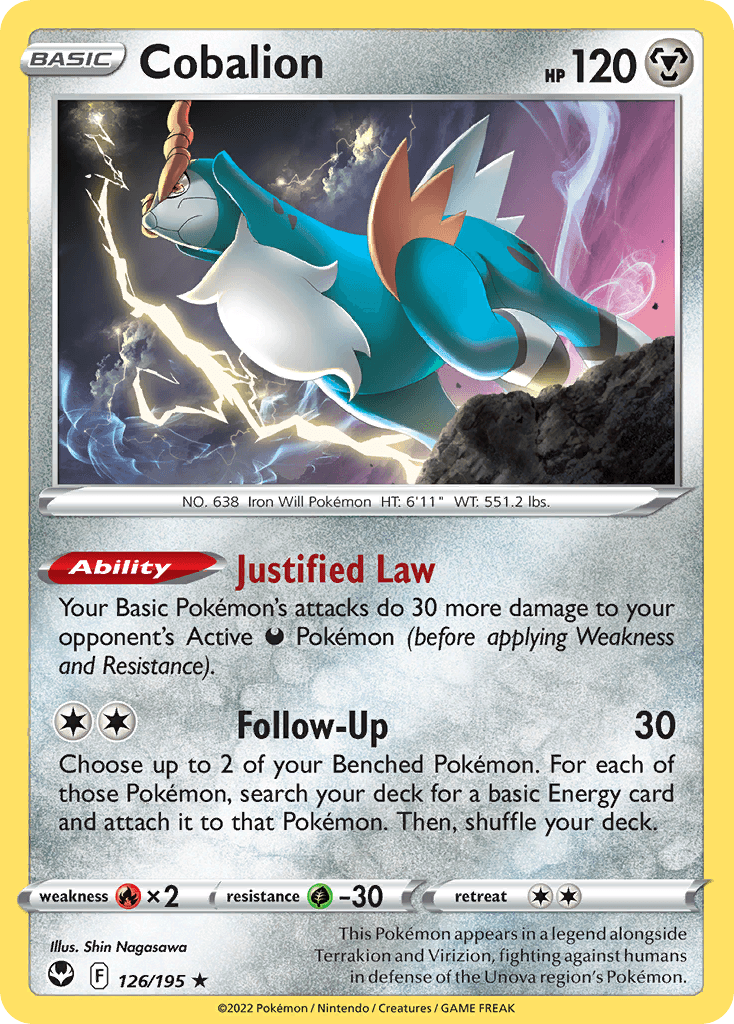 Cobalion from Silver Tempest