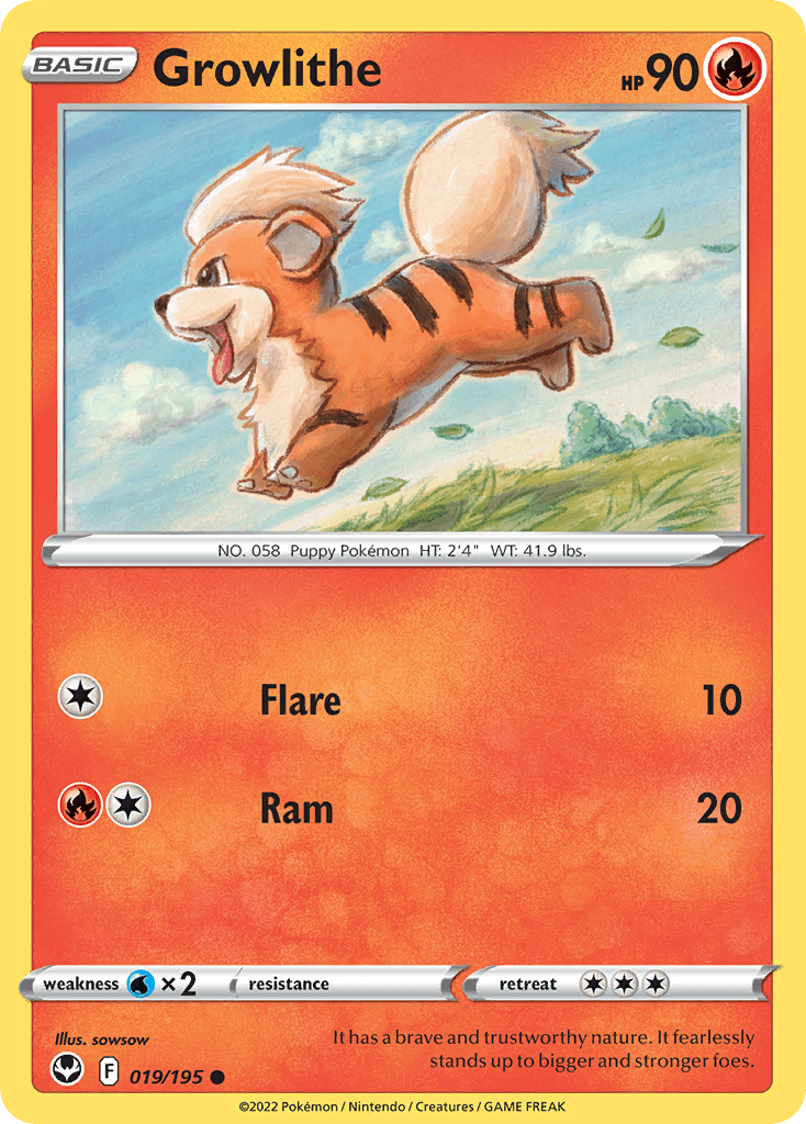 Growlithe from Silver Tempest